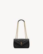 YSL LOULOU small in MATELASSÉ lambskin
